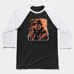 Dynamic Thug Life Design with Black Man Baseball T-Shirt